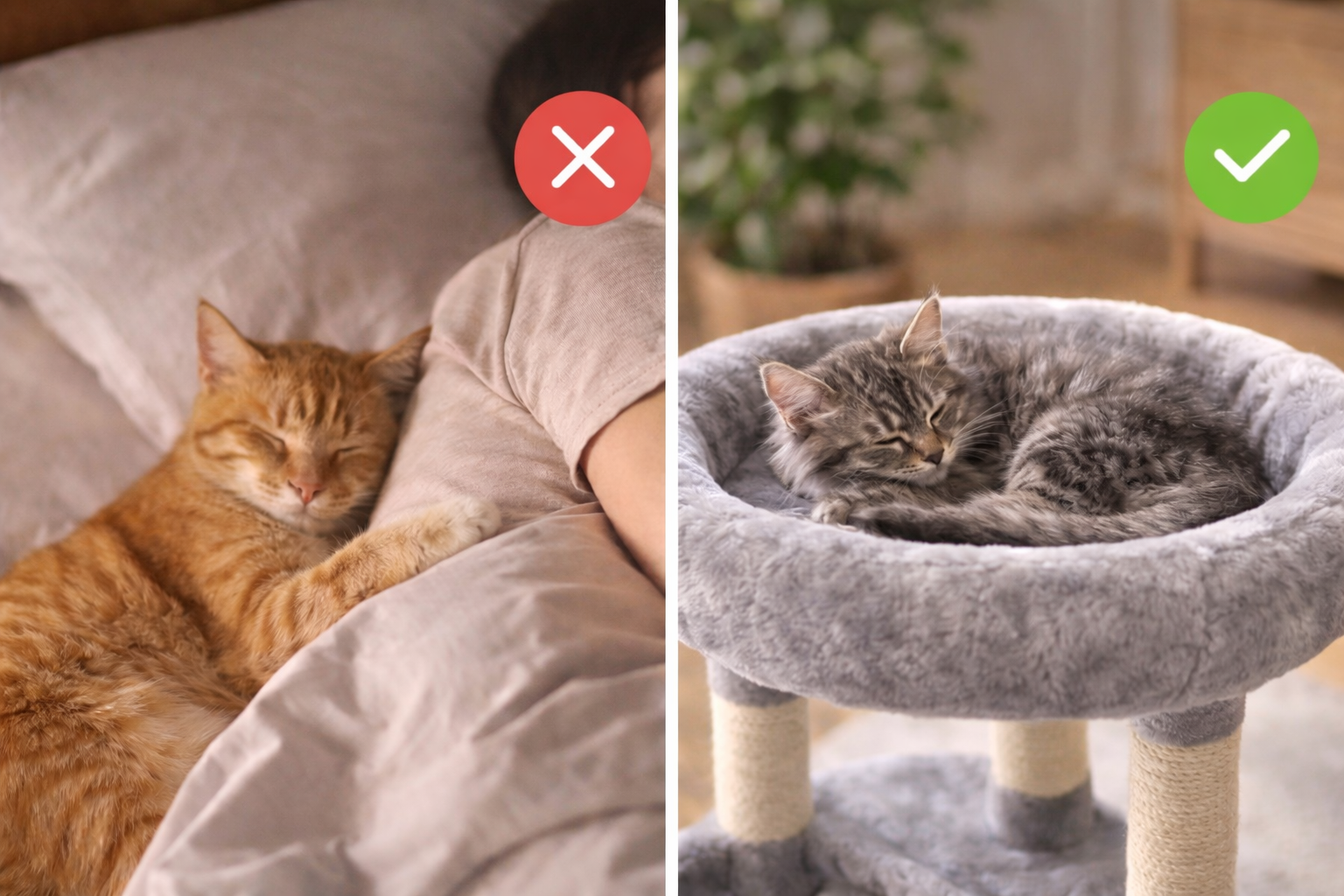 Où le chat doit-il dormir la nuit ? Image