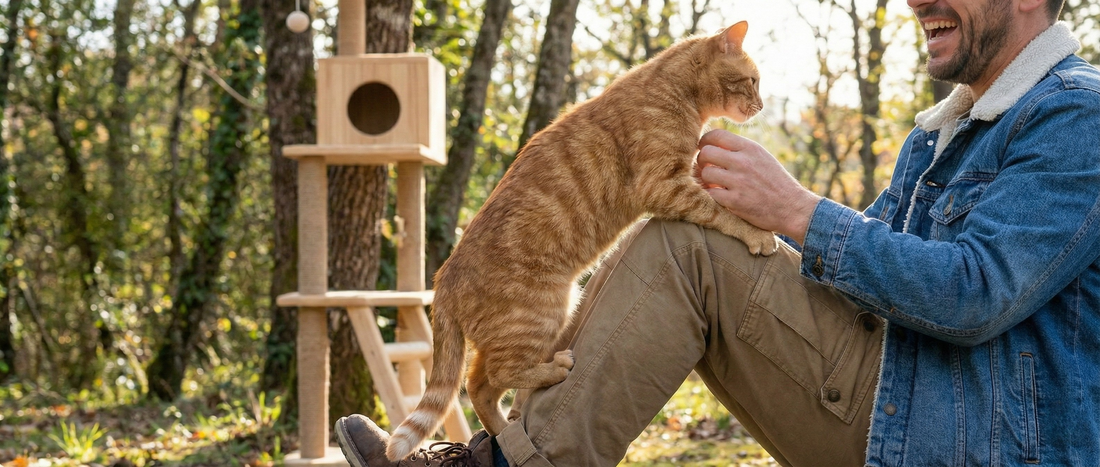 Pourquoi mon chat grimpe-t-il sur moi comme sur un arbre ?