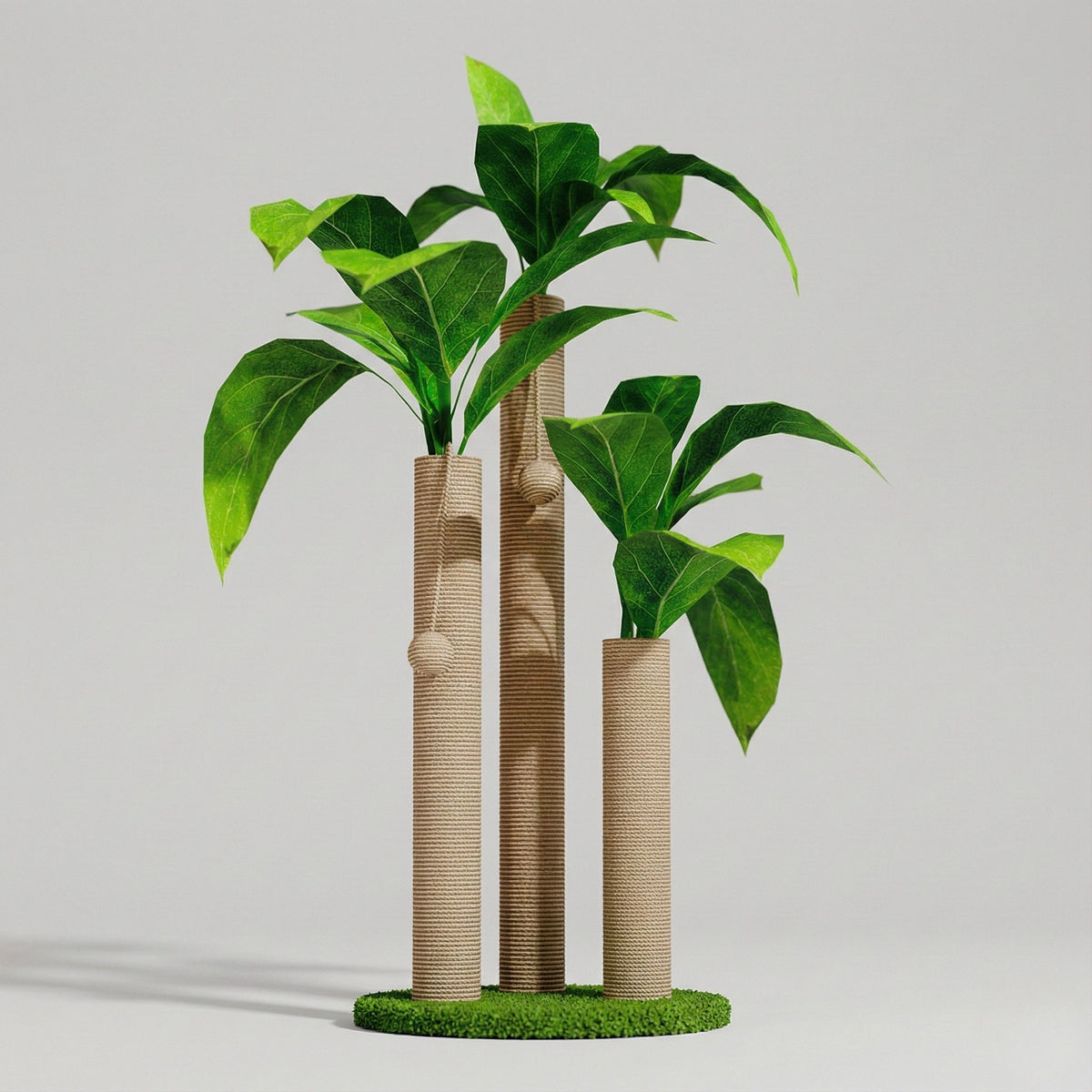 Arbre à Chat Plante "Le Tropical" - Griffoir Design (Feuillage & Sisal)