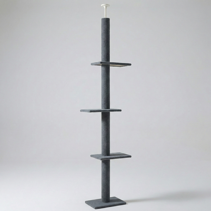 Arbre à Chat Plafond "Le Gratte-Ciel" - Ajustable (228-273cm) & Sans Perçage