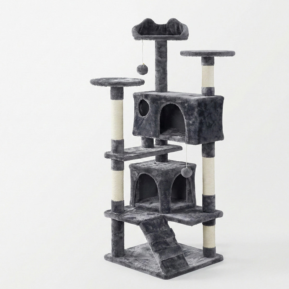 Arbre à Chat "Le Manoir" - Rampe d'Accès & Double Niche