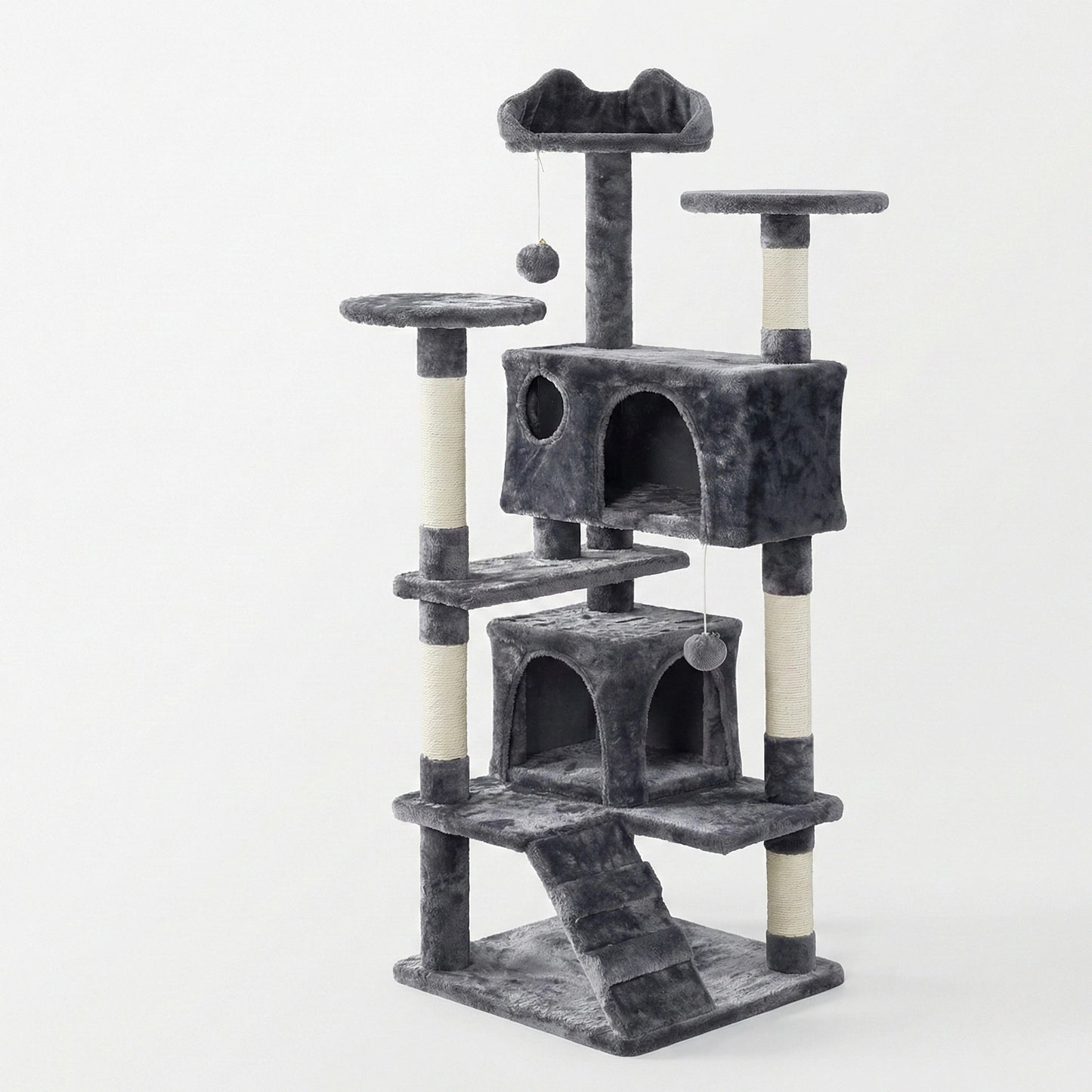 Arbre à Chat "Le Manoir" - Rampe d'Accès & Double Niche