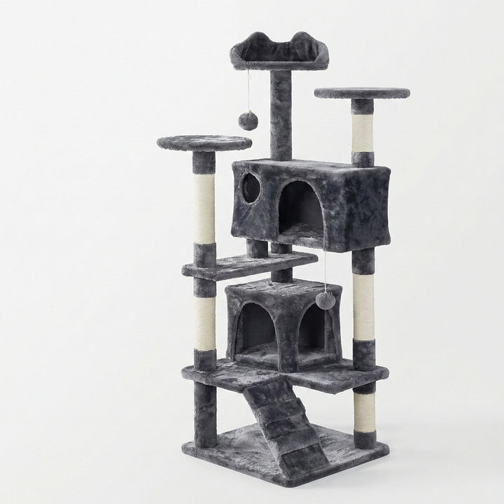 Arbre à Chat "Le Manoir" - Rampe d'Accès & Double Niche